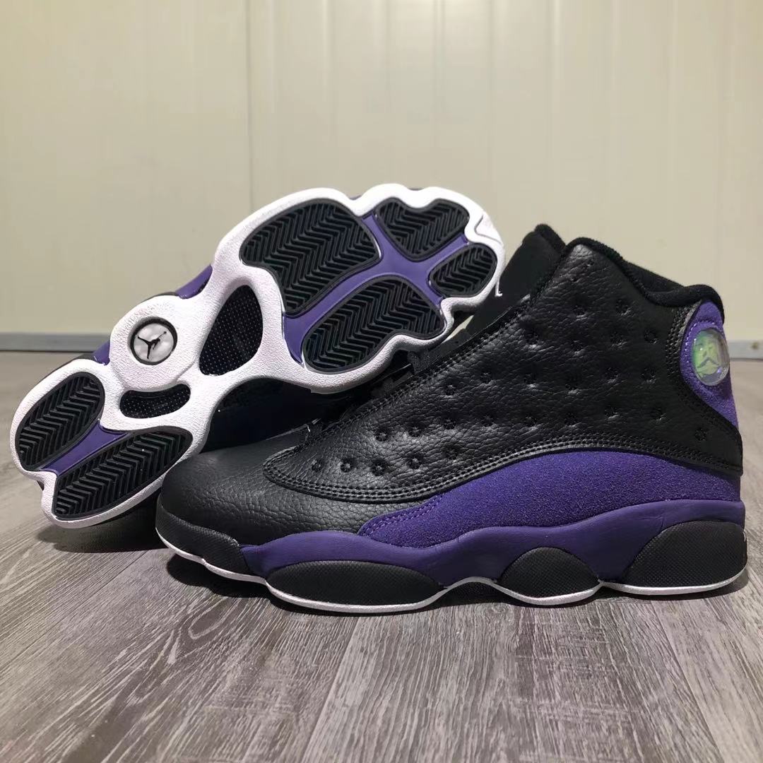 2021 Air Jordan 13 Retro Black Purple Shoes - Click Image to Close